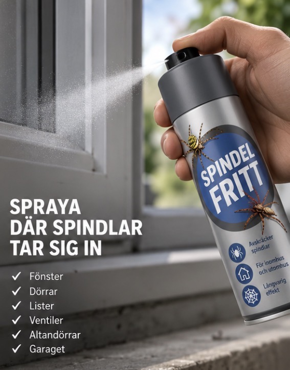 Applicering av Spindel Fritt vid ett fönster
